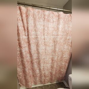 Fabric shower curtain